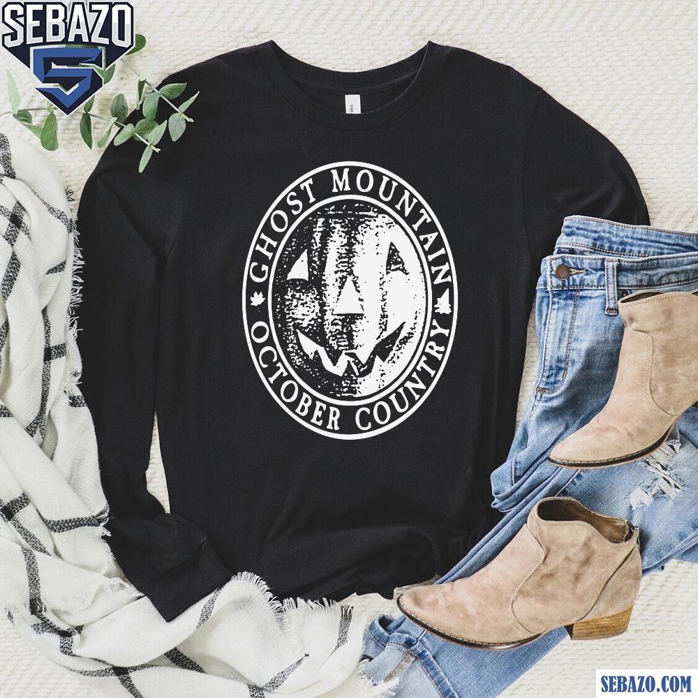 Retro Vintage Ghost Mountain October Country Logo Shirt