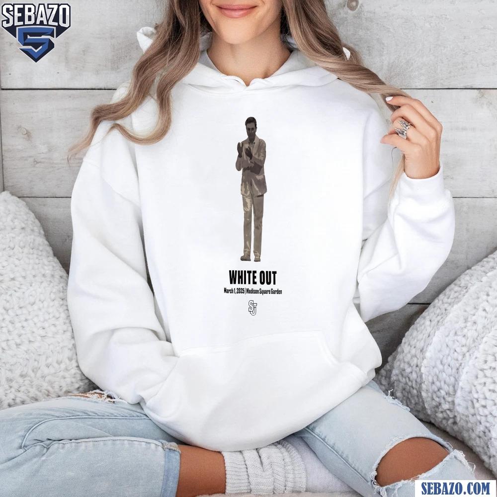 Rick Pitino White Out March 1 2025 Madison Square Garden Shirt