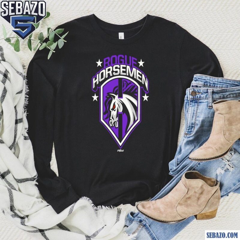 Rogue Horsemen Shield Major League Wrestling Shirt long sleeved