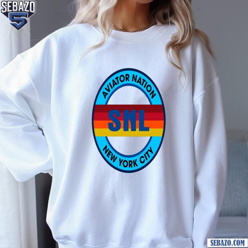 Snl Saturday Night Live X Aviator Nation New York City Logo Shirt sweatshirt
