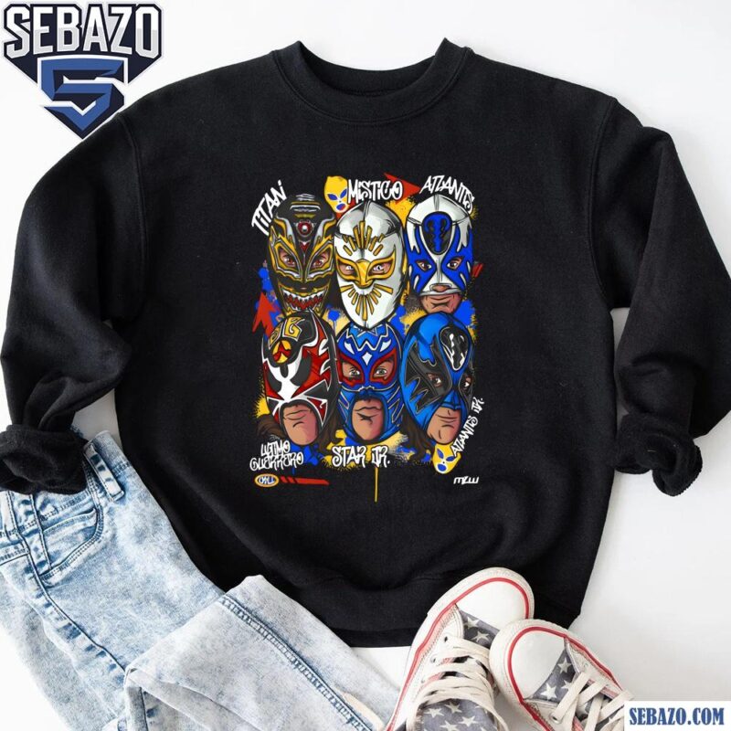 Stars Of Cmll Mlw Wrestling Mask Shirt sweatshirt