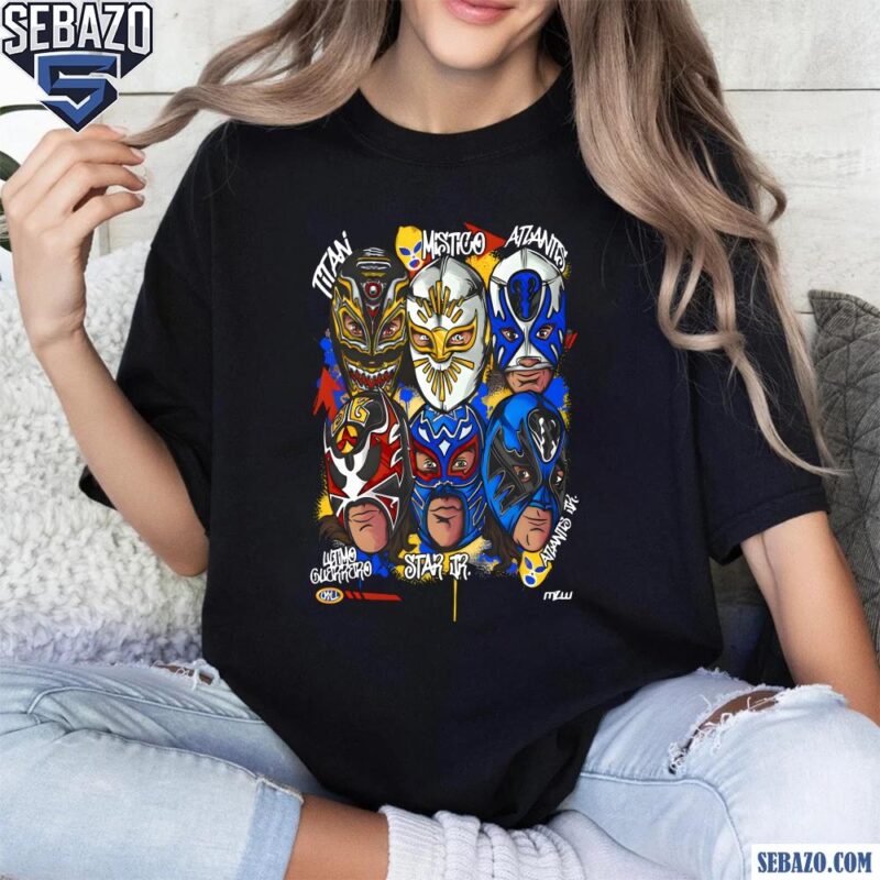 Stars Of Cmll Mlw Wrestling Mask Shirt t-shirt