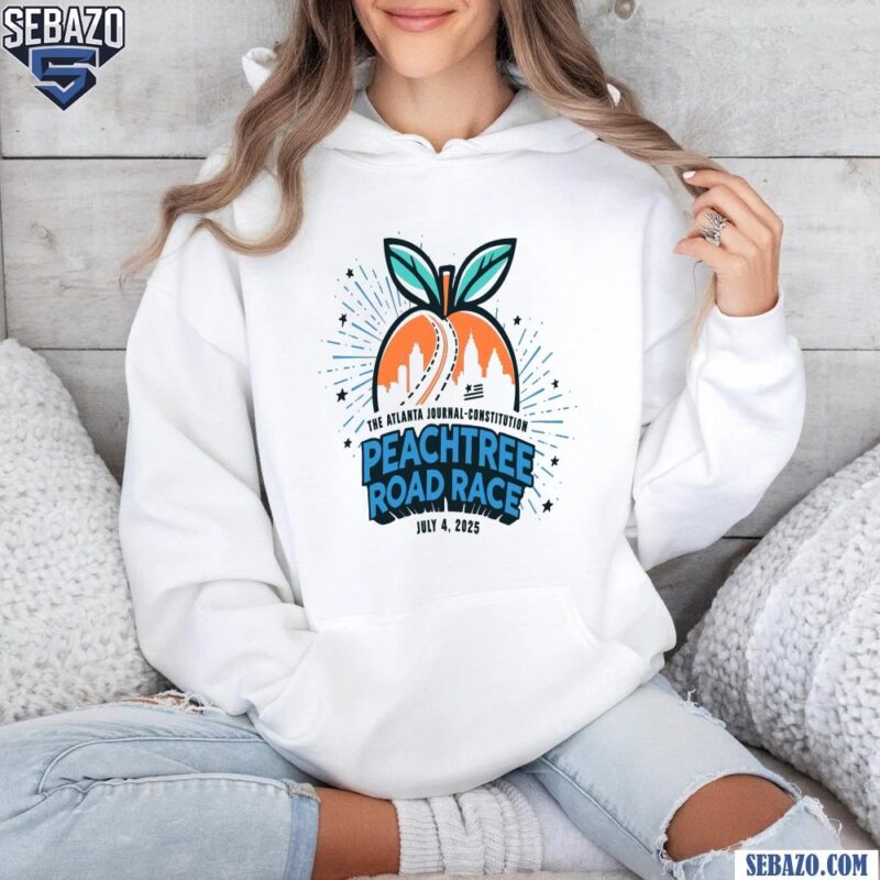 The Atlanta Journal Constitution Peachtree Road Race 2025 Shirt hoodie