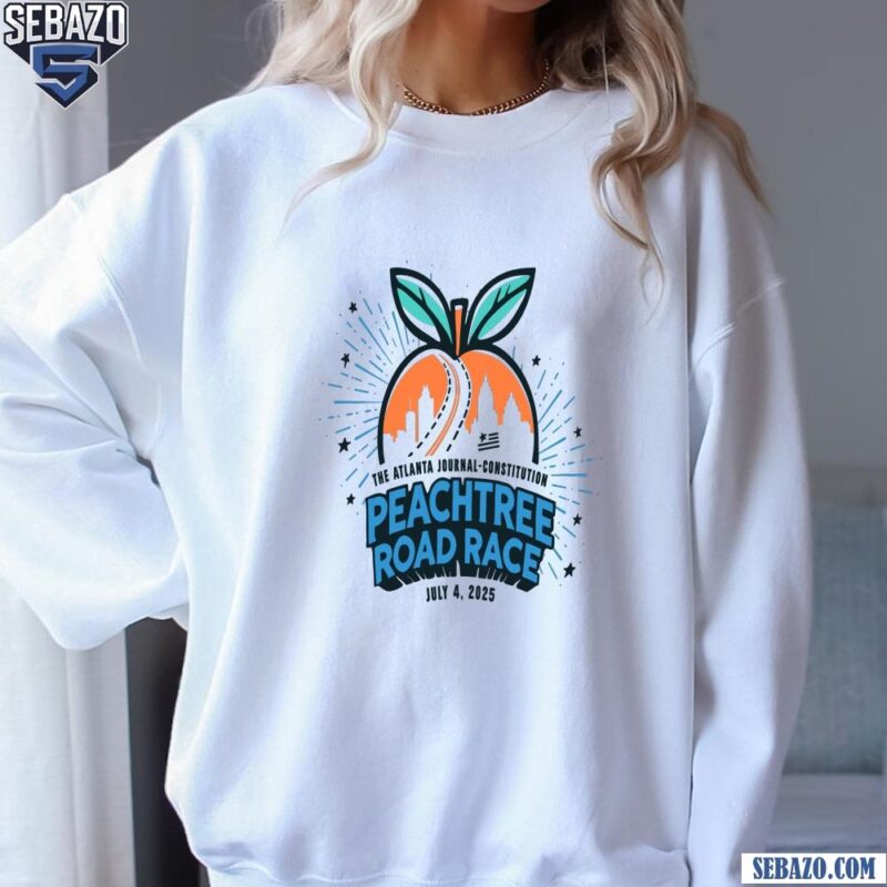 The Atlanta Journal Constitution Peachtree Road Race 2025 Shirt sweatshirt