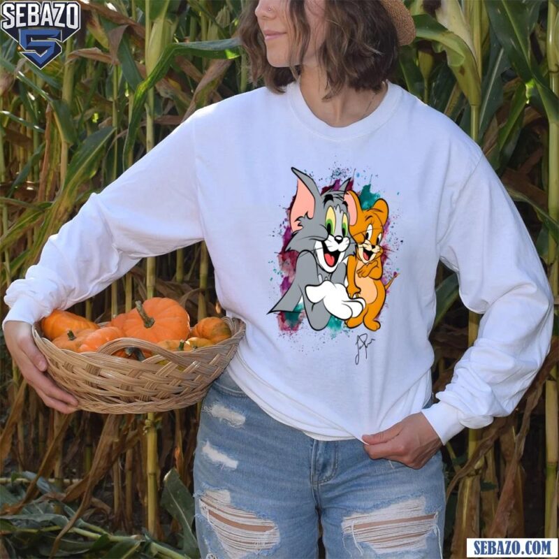 Tom And Jerry Signature Splash Shirt long sleeved