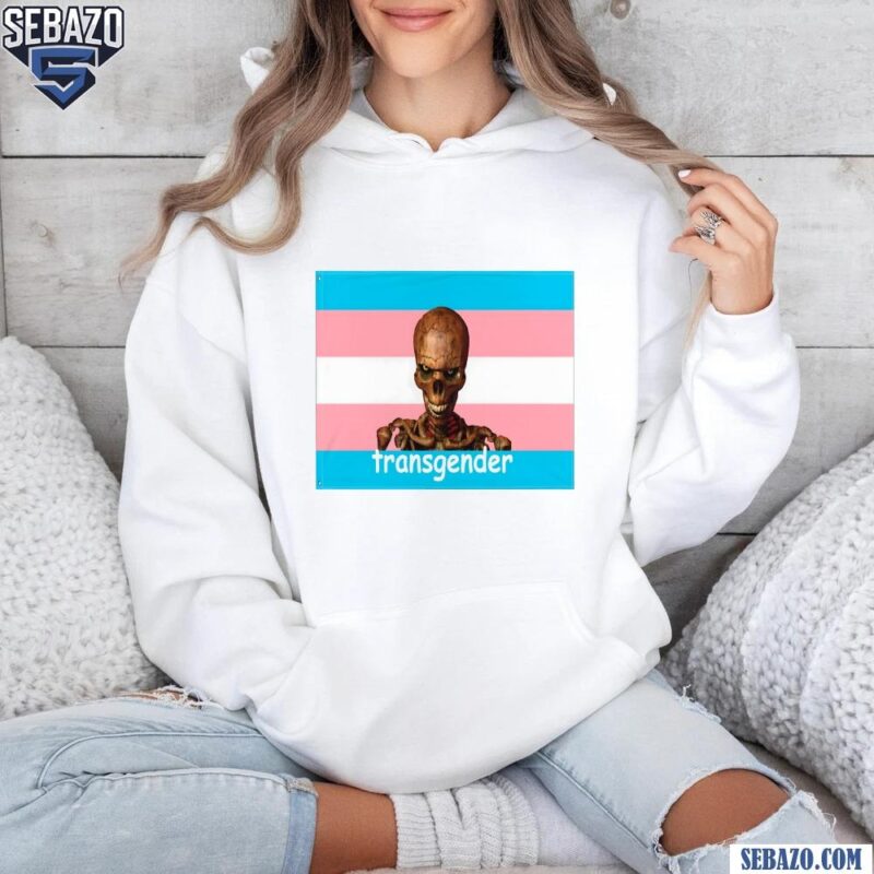 Transgender Skull Flag Shirt hoodie