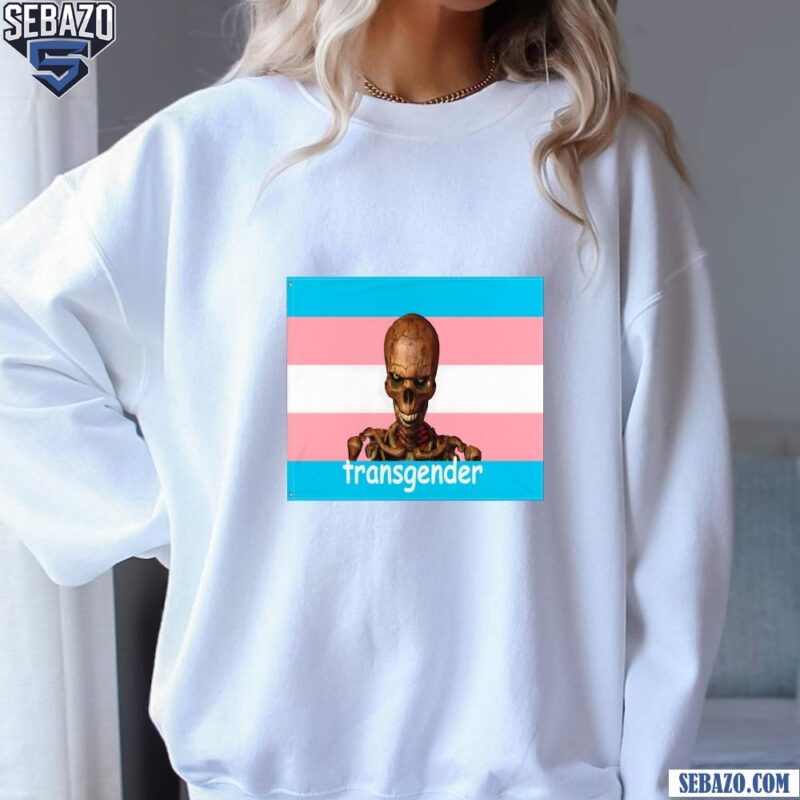 Transgender Skull Flag Shirt sweatshirt