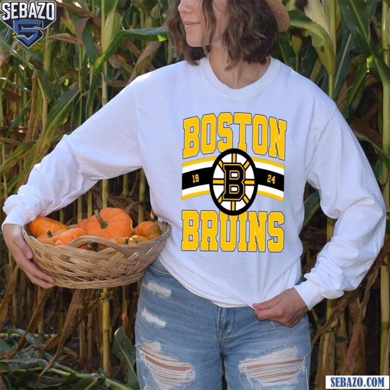 Vintage Boston Bruins Hockey Logo 1924 Shirt long sleeved