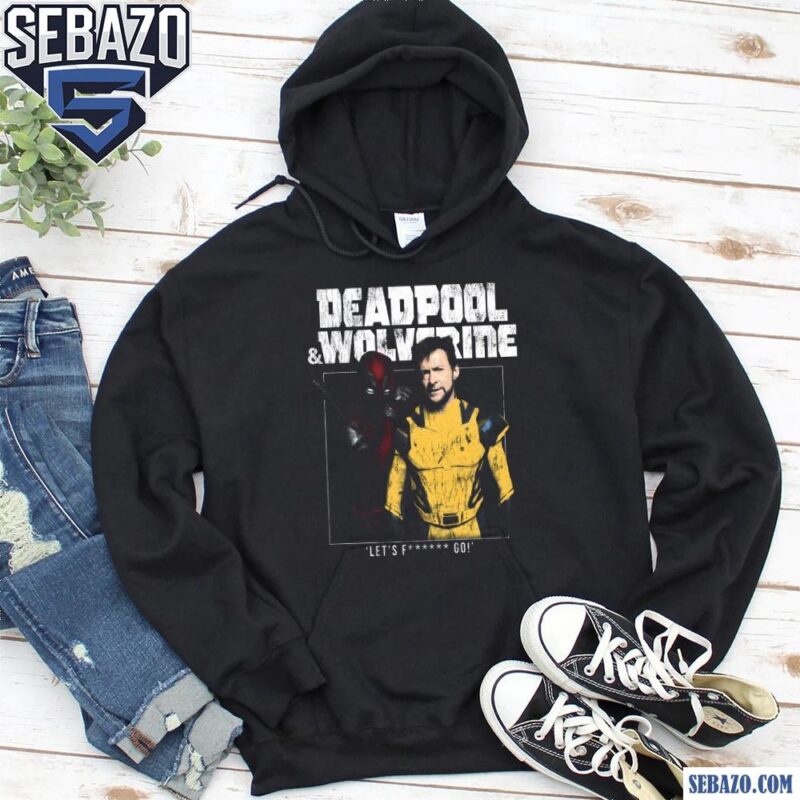 Vintage Deadpool And Wolverine Lets F Go Shirt hoodie