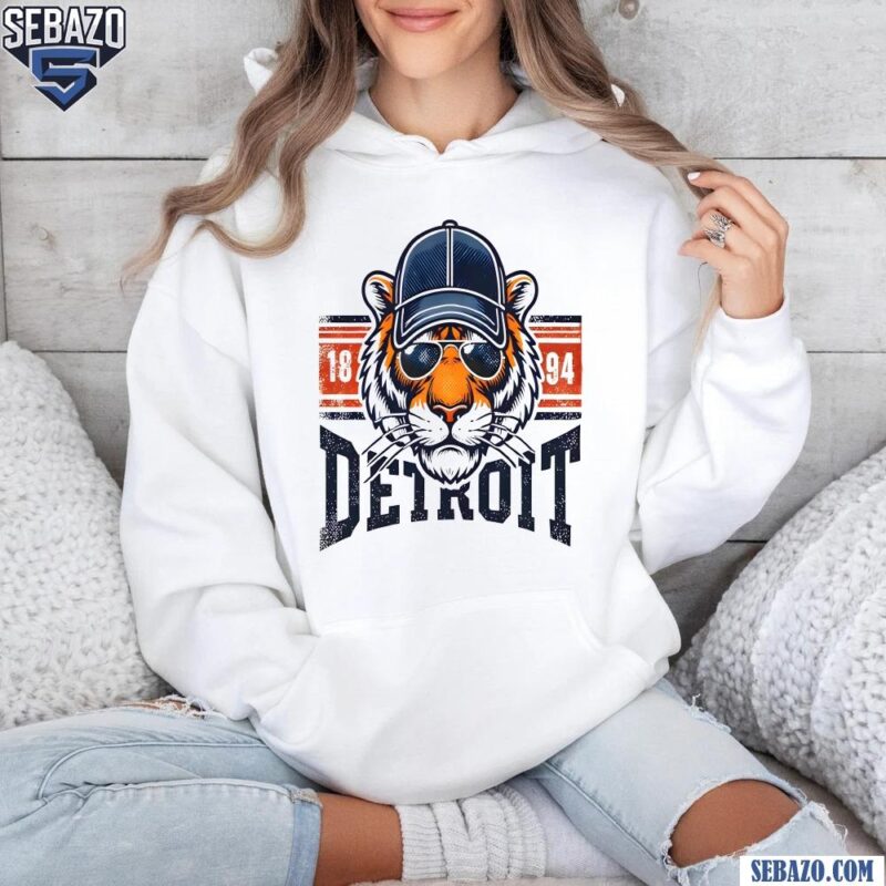 Vintage Detroit Tigers Mascot Est 1894 Baseball Fans Shirt hoodie