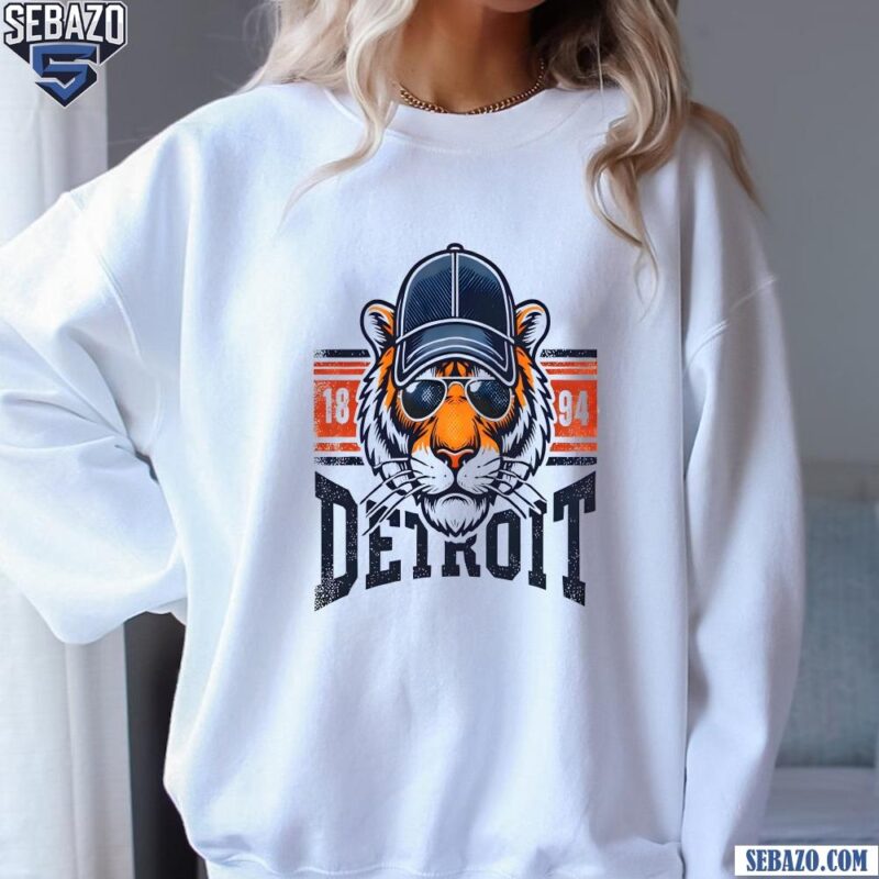 Vintage Detroit Tigers Mascot Est 1894 Baseball Fans Shirt sweatshirt