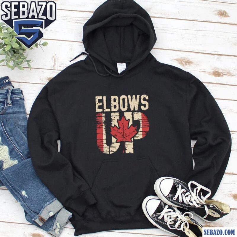 Vintage Elbows Up Canada Est 1867 Canadian Pride Shirt hoodie
