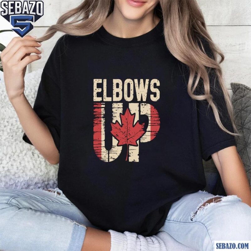 Vintage Elbows Up Canada Est 1867 Canadian Pride Shirt t-shirt