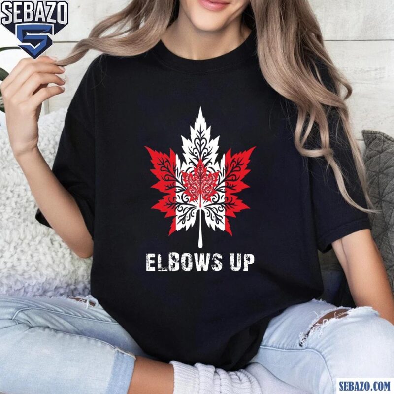 Vintage Elbows Up Canada True North Strong Shirt t-shirt