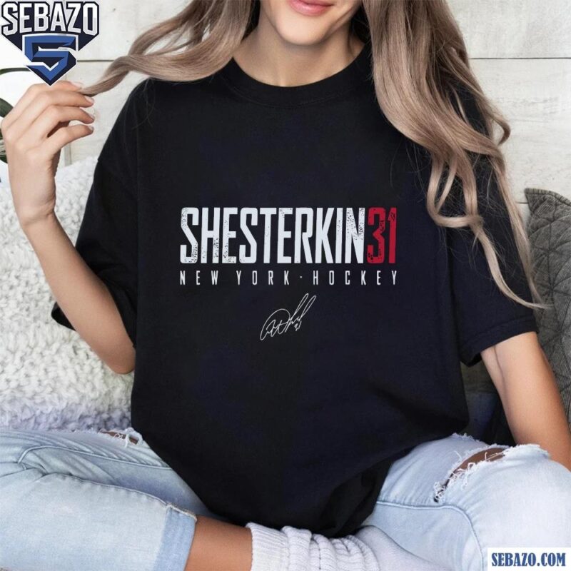 Vintage Igor Shesterkin 31 New York Hockey Signature Shirt t-shirt