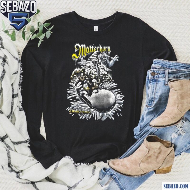 Vintage Matterhorn Bobsleds Disneyland Mickey And Friens Shirt long sleeved