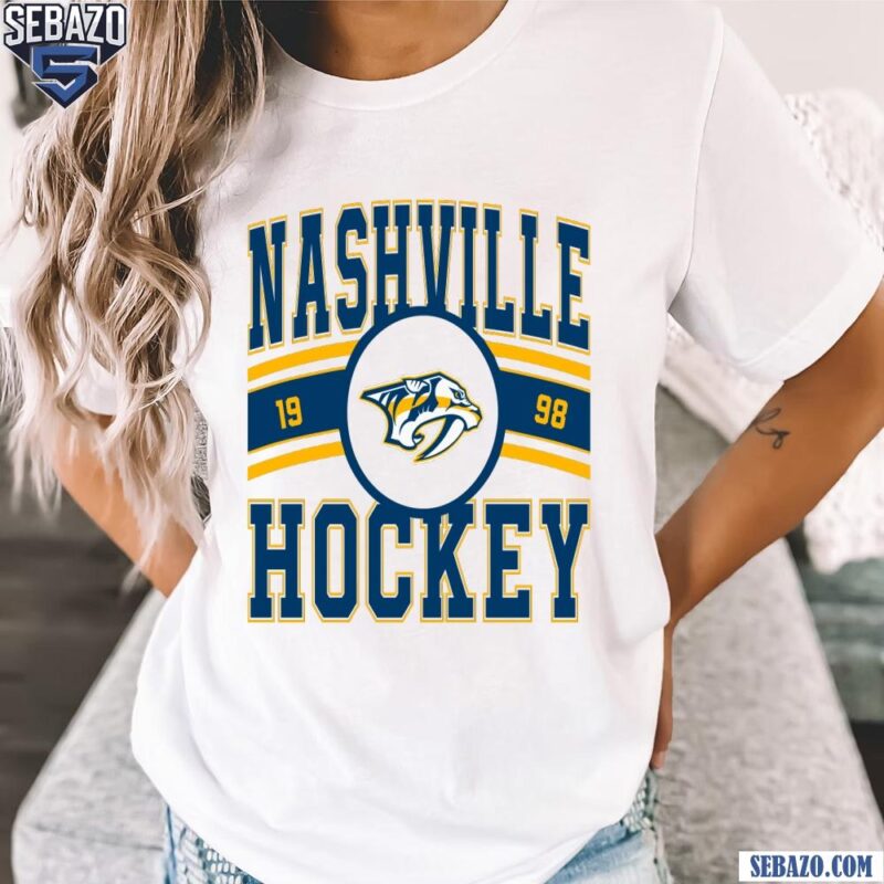 Vintage Nashville Predators Hockey Logo 1998 Shirt t-shirt