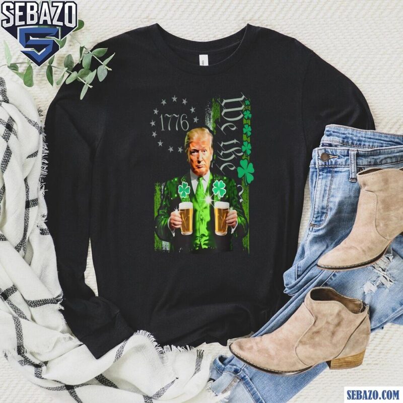 Vintage Trump St Patrick Day Since 1776 Shirt long sleeved