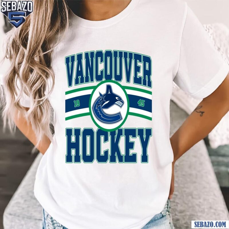 Vintage Vancouver Canucks Hockey Logo 1945 Shirt t-shirt