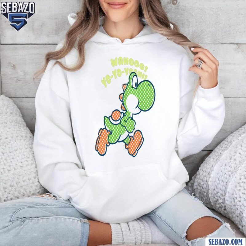 Wahooo Yo Yo Yoshi Funny Super Mario Players Shirt hoodie