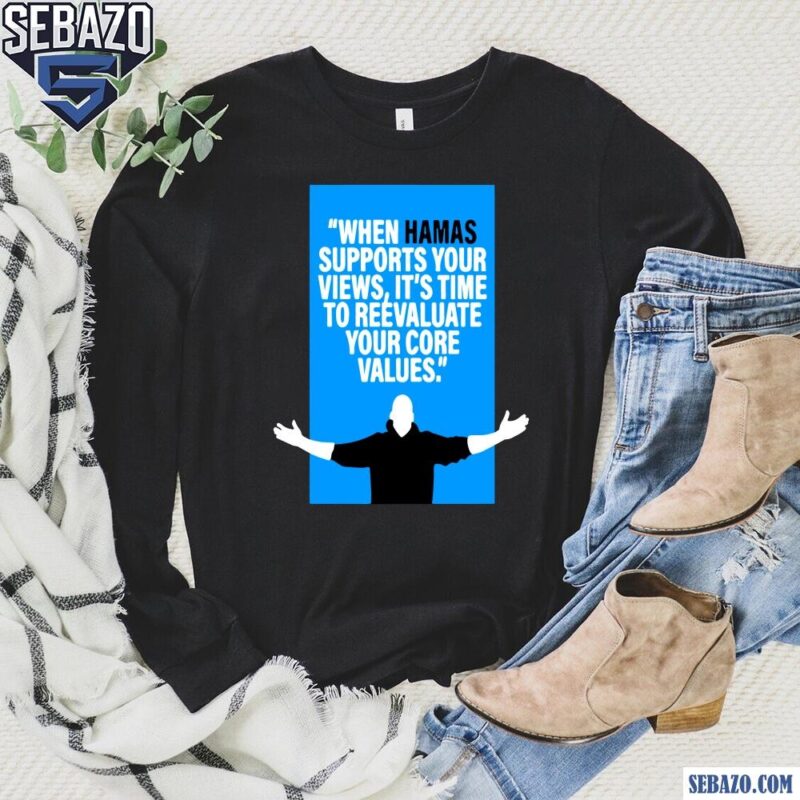 When Hamas Supports Your Views Shirt long sleeved