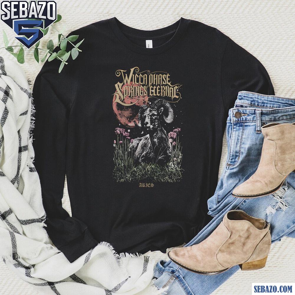 Wicca Phase Springs Eternal Aries Eternal Goat Paint Shirt
