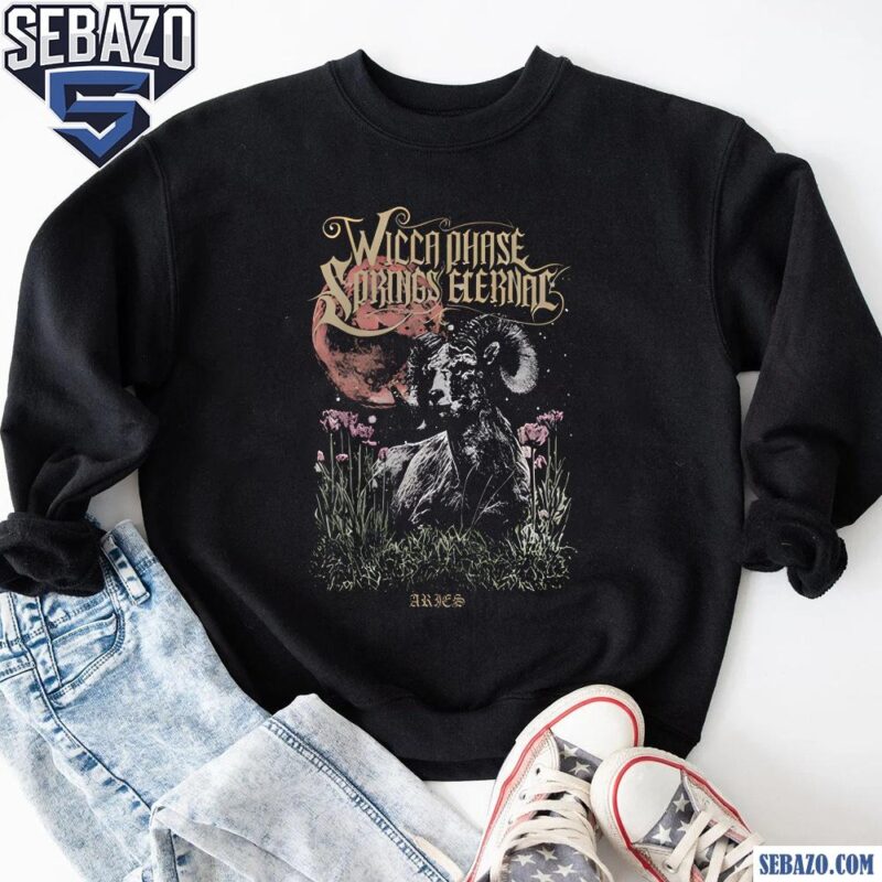 Wicca Phase Springs Eternal Aries Eternal Goat Paint Shirt sweatshirt