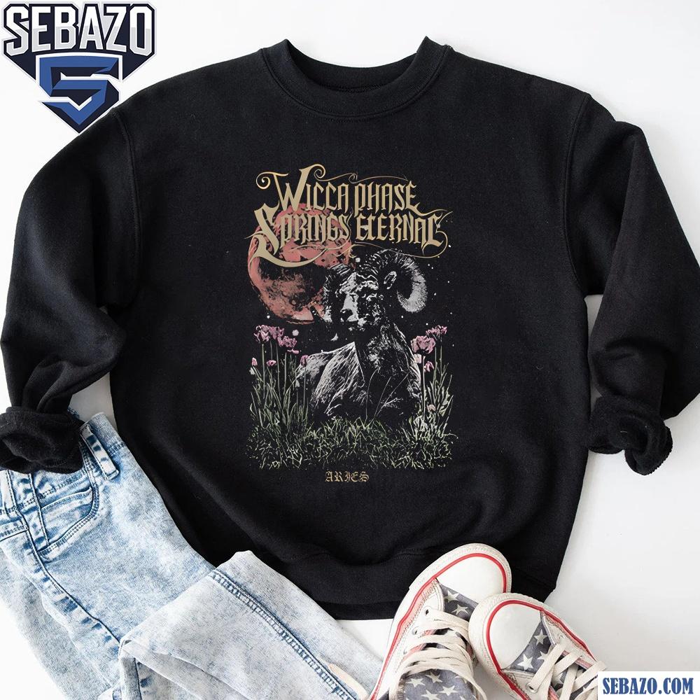 Wicca Phase Springs Eternal Aries Eternal Goat Paint Shirt