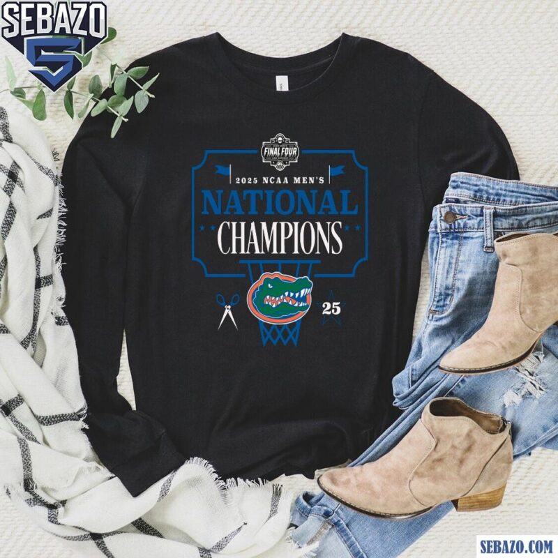 2025 Ncaa Mens National Champion Final Four Gators Basketball Shirt long sleeved