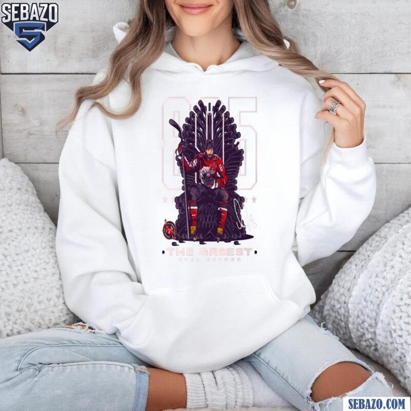 Alex Ovechkin 895 Career Goals Throne Shirt hoodie