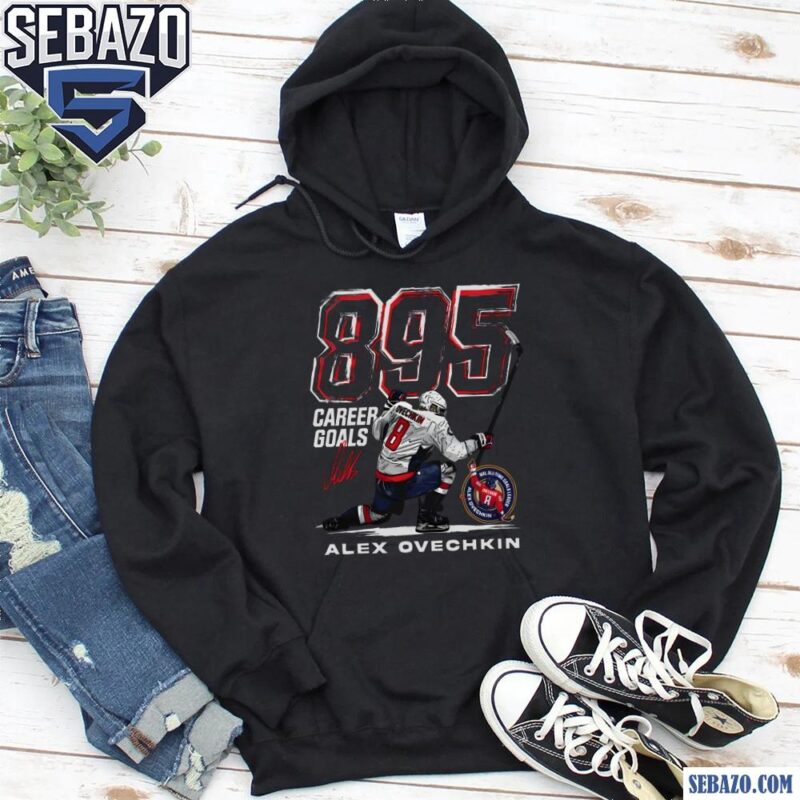 Alex Ovechkin Washington Capitals 895 Career Goals Grunge Shirt hoodie