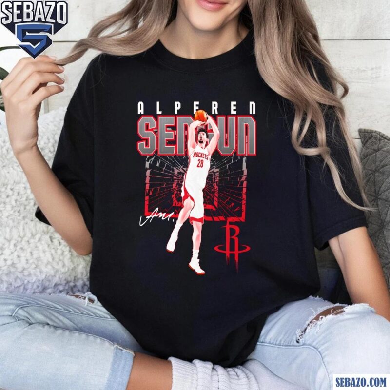 Alperen Sengun Houston Rockets Shattered Signature Shirt t-shirt