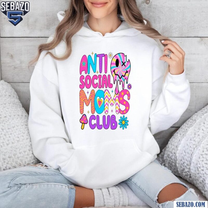 Anti Social Moms Club Pastel Aesthetic Shirt hoodie