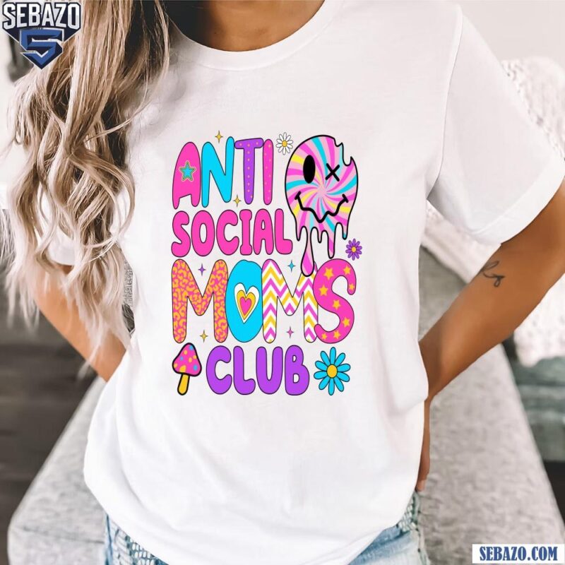 Anti Social Moms Club Pastel Aesthetic Shirt t-shirt