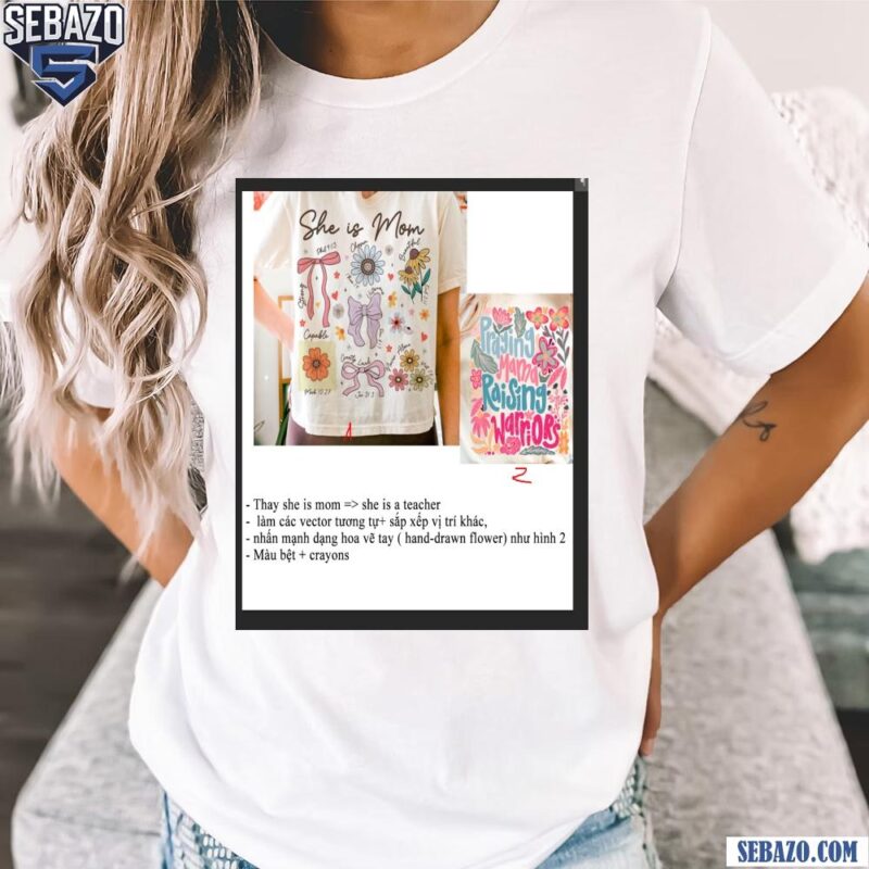 Boho Floral Teacher Life Wildflowers Shirt t-shirt