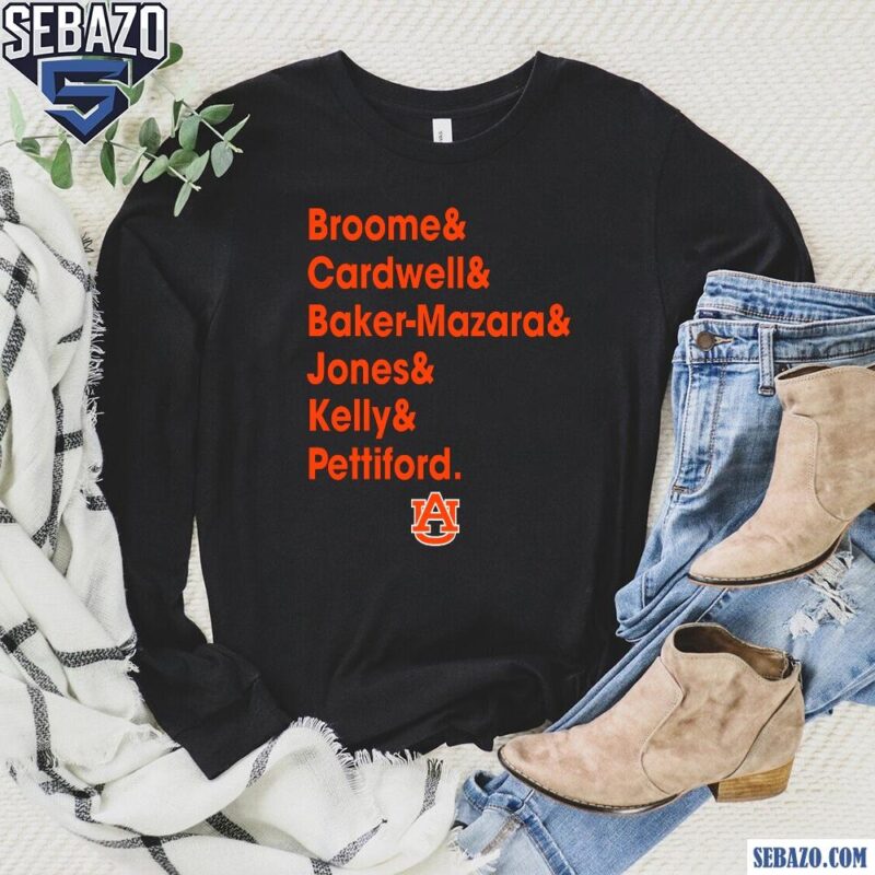 Broome Cardwell Baker Mazara Jones Kelly Pettiford Auburn Shirt long sleeved