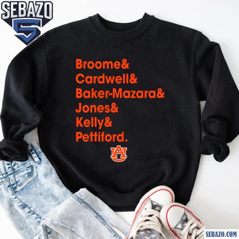 Broome Cardwell Baker Mazara Jones Kelly Pettiford Auburn Shirt sweatshirt