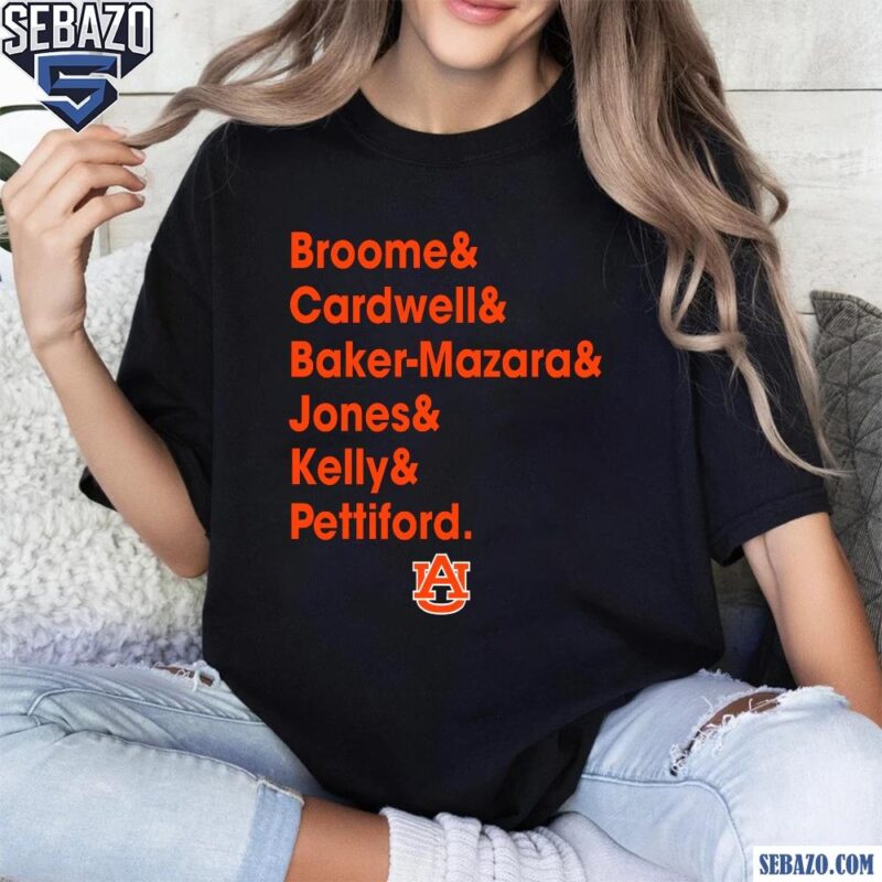 Broome Cardwell Baker Mazara Jones Kelly Pettiford Auburn Shirt t-shirt