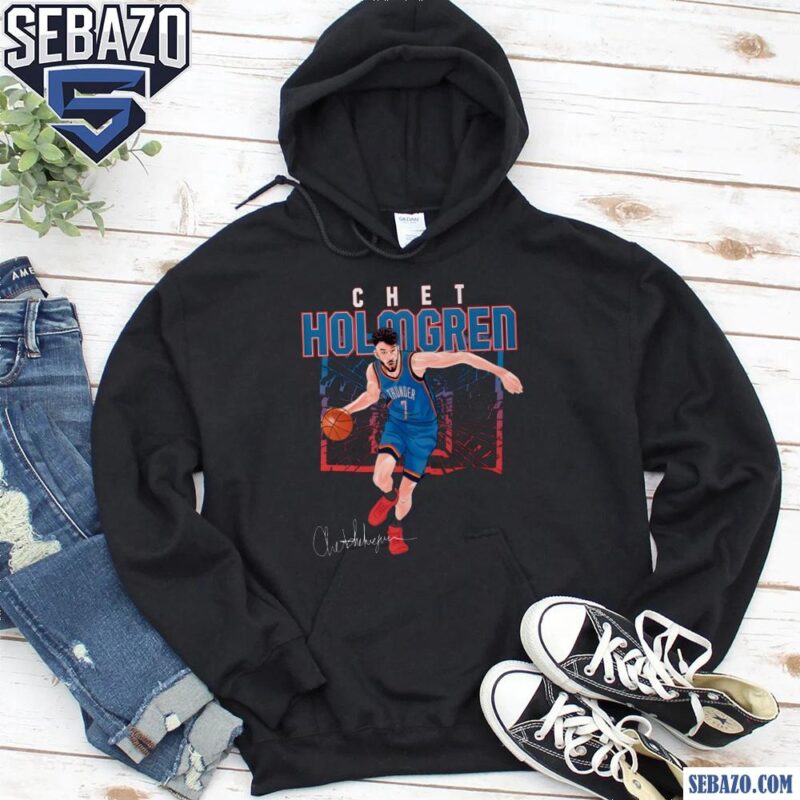 Chet Holmgren Oklahoma City Thunder Shattered Signature Shirt hoodie