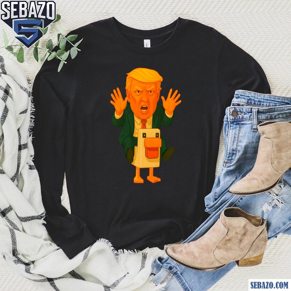 Chicken Jockey Minecraft Trump Version Anti Trump Shirt