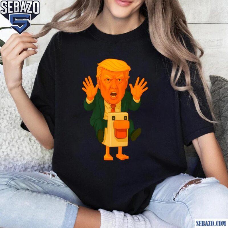 Chicken Jockey Minecraft Trump Version Anti Trump Shirt t-shirt