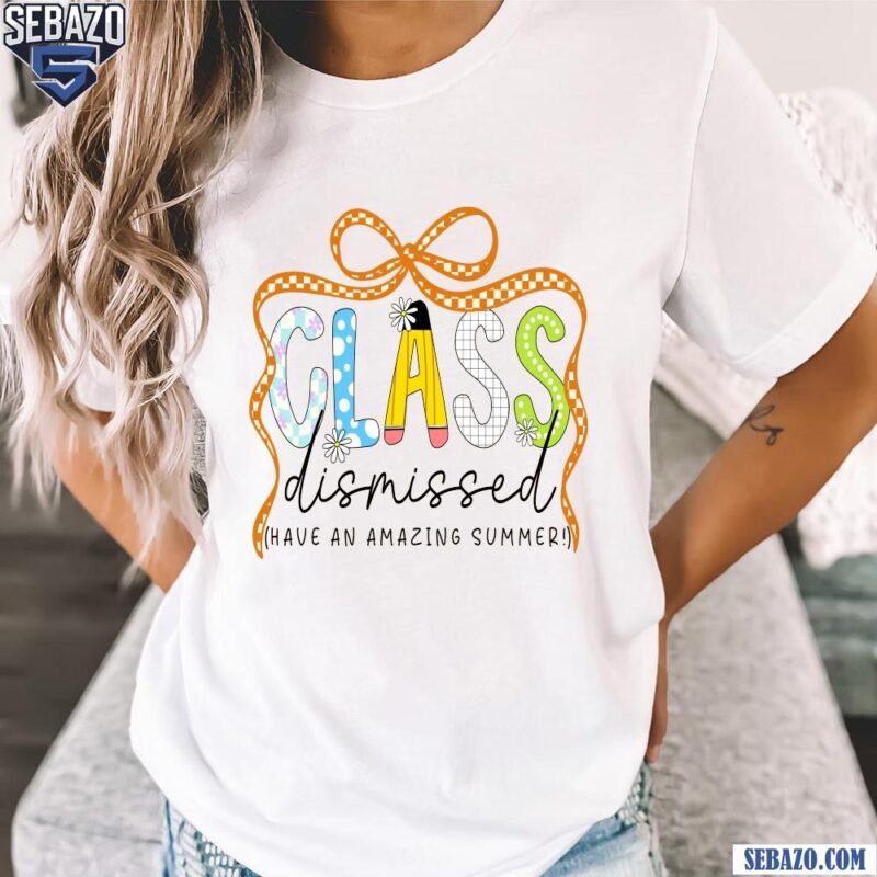 Class Dismissed Summer Teacher Retro School Shirt t-shirt
