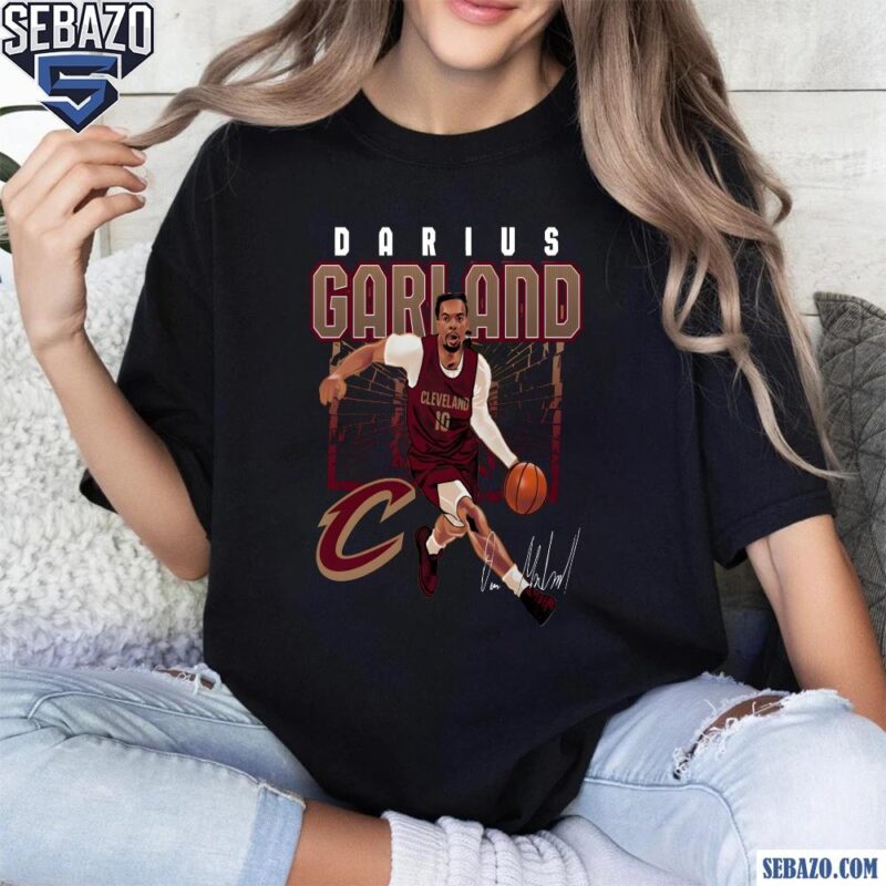 Darius Garland Cleveland Cavaliers Shattered Signature Shirt t-shirt
