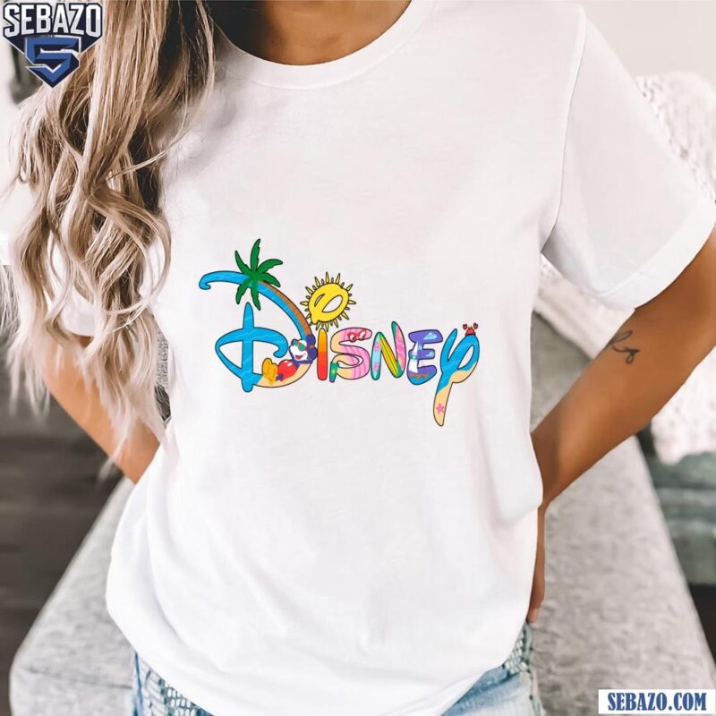 Disney Logo Summer Vibes Chillin With Mickey Shirt t-shirt