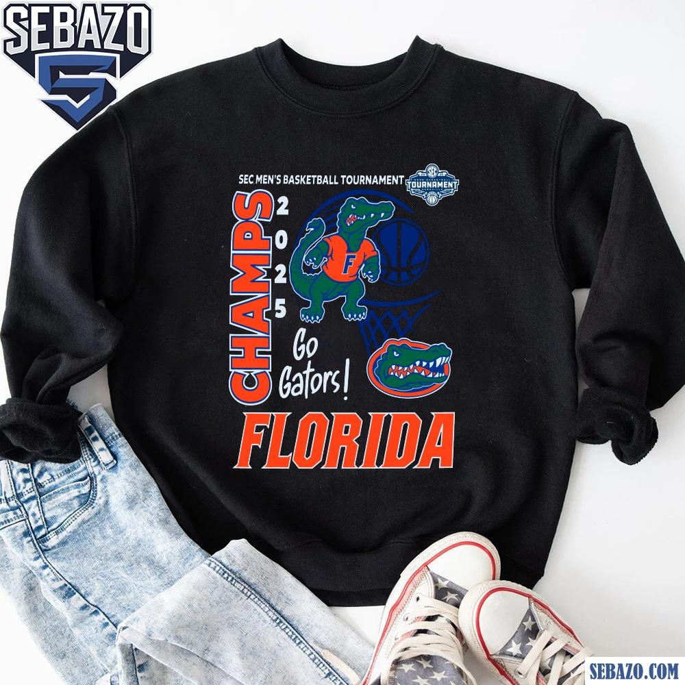 Florida Gators 2025 Sec Mens Basketball Champs Go Gators Shirt