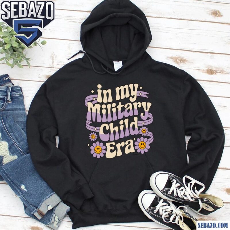 Groovy In My Military Child Era Military Child Month Shirt hoodie