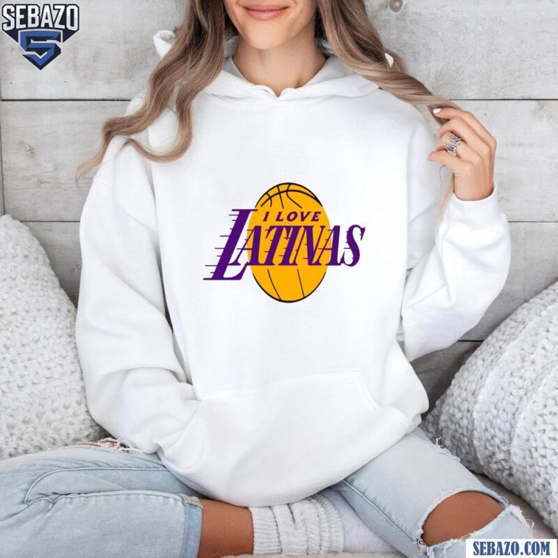 I Love Latinas Parody Los Angeles Lakers Basketball Logo Shirt hoodie