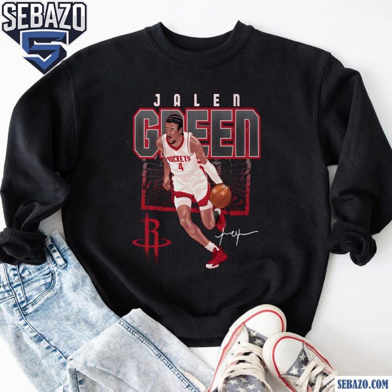 Jalen Green Houston Rockets Shattered Signature Shirt sweatshirt