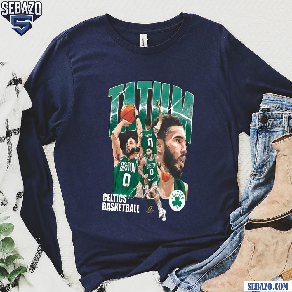 Jayson Tatum Boston Celtics Basketball Signature Shirt