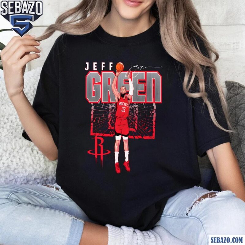 Jeff Green Houston Rockets Shattered Signature Shirt t-shirt